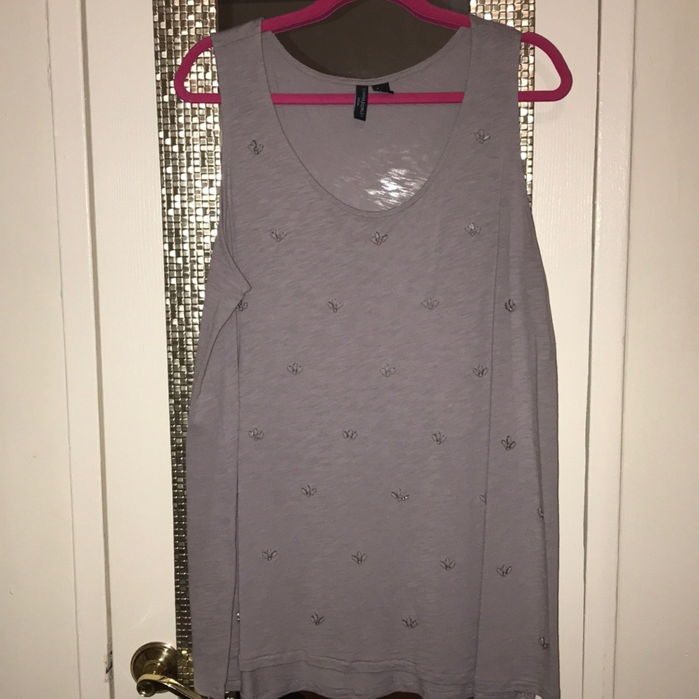 Cynthia Rowley beaded tank top